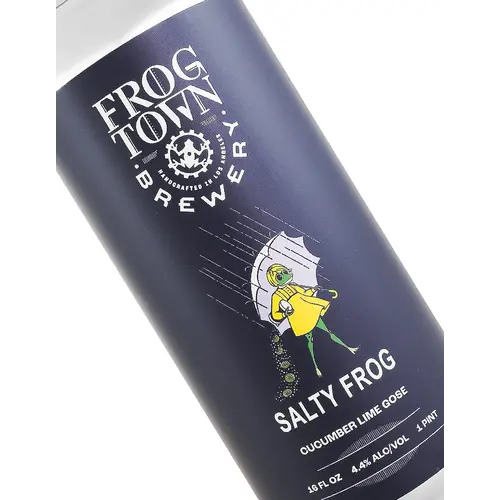 Frog Town Brewery "Salty Frog" Cucumber Lime Gose 16oz Can - Los Angeles, CA Frog Town Brewery "Salty Frog" Cucumber Lime Gose 16oz Can - Los Angeles, CA