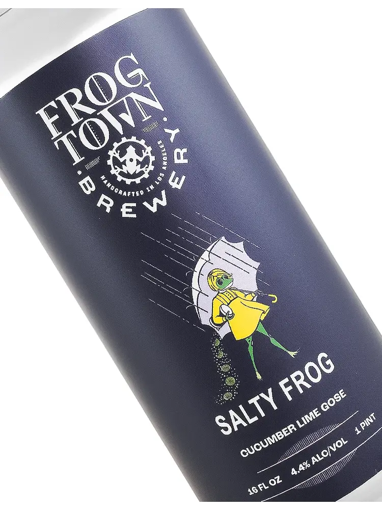 Frog Town Brewery "Salty Frog" Cucumber Lime Gose 16oz Can - Los Angeles, CA