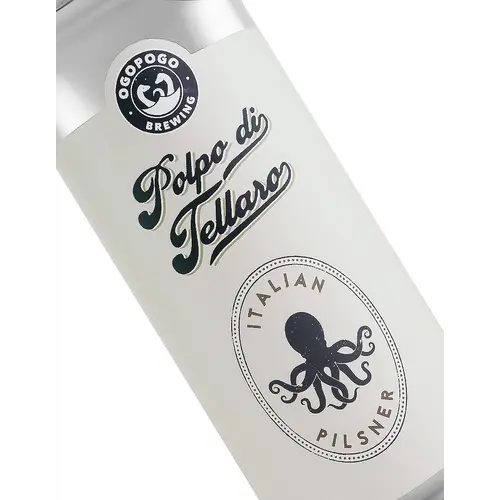 Ogopogo Brewing "Polpo di Tellaro" Italian Pilsner 16oz Can - San Gabriel, C Ogopogo Brewing "Polpo di Tellaro" Italian Pilsner 16oz Can - San Gabriel, C