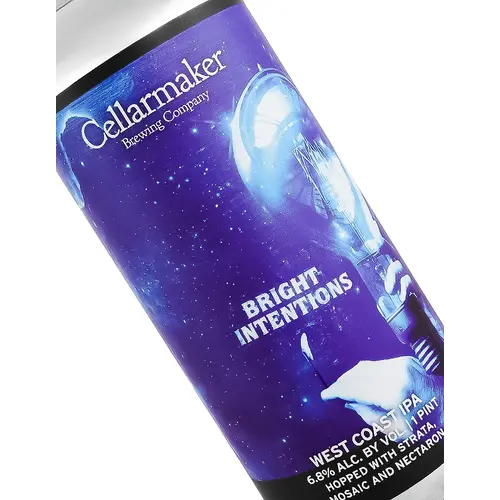 Cellarmaker Brewing "Bright Intentions" West Coast IPA 16oz Can - Oakland, CA Cellarmaker Brewing "Bright Intentions" West Coast IPA 16oz Can - Oakland, CA