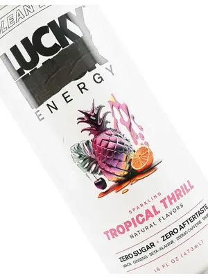 Lucky Energy "Tropical Thrill" Sparkling 16oz Can, Austin, Texas