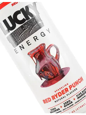 Lucky Energy "Red Ryder Punch" Sparkling 16oz Can, Austin, Texas
