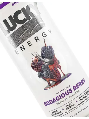 Lucky Energy "Bodacious Berry" Sparkling 16oz Can, Austin, Texas
