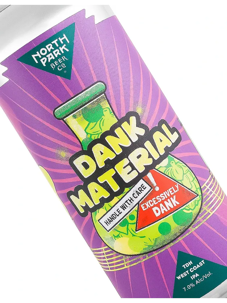 North Park Beer "Dank Material" TDH West Coast IPA 16oz Can - San Diego, CA