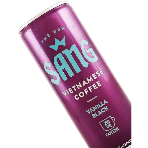 Sang "Vanilla Black" Vietnamese Coffee 8oz Can, New York Sang "Vanilla Black" Vietnamese Coffee 8oz Can, New York