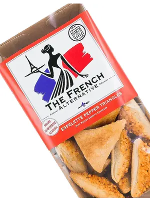 The French Alternative "Espelette Pepper Triangles" Puff Pastry Crackers 2.12oz, France