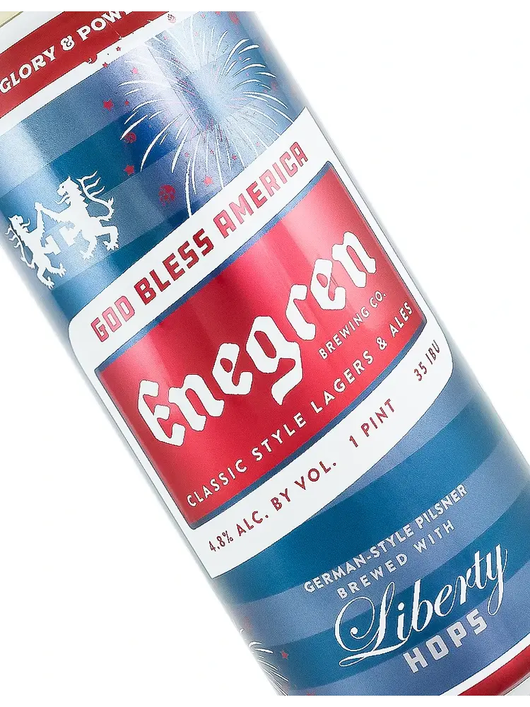 Enegren Brewing "Liberty Hops" German-Style Pilsner 16oz Can - Moorpark, CA