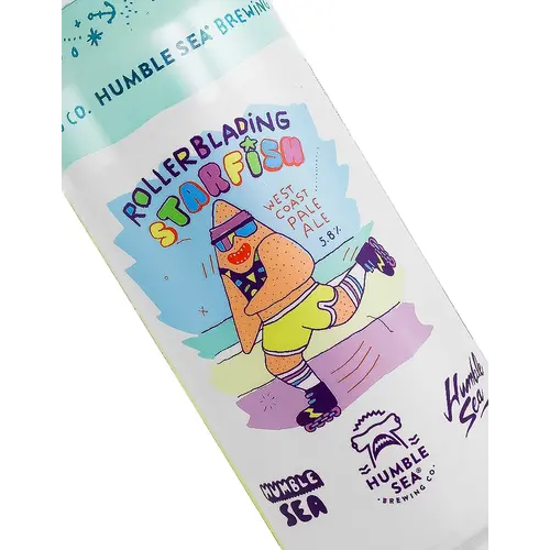 Humble Sea Brewing "Rollerblading Starfish" West Coast Pale Ale 16oz Can - Santa Cruz, CA Humble Sea Brewing "Rollerblading Starfish" West Coast Pale Ale 16oz Can - Santa Cruz, CA