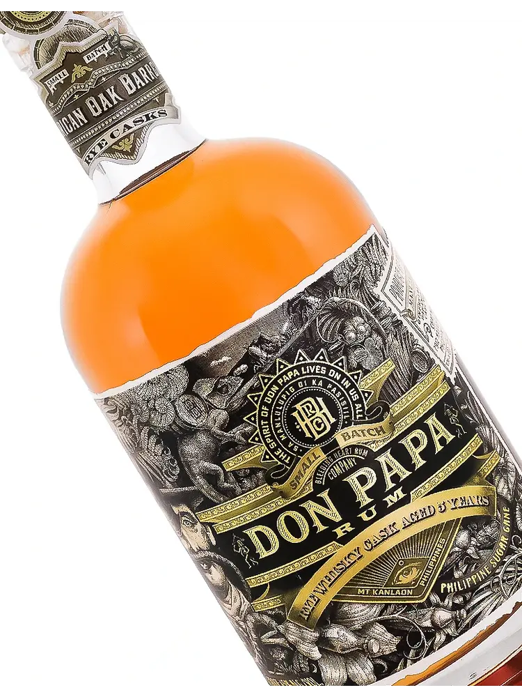 Don Papa Rum Rye Whisky Cask Aged 5 Years, Philippines