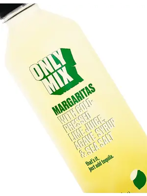 Only Mix "Margaritas" With Cold-Pressed Lime Juice, Agave Syrup & Sea Salt 32oz Plastic Bottle