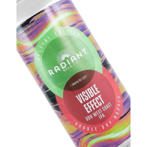 Radiant Beer "Visible Effect" DDH West Coast IPA 16oz Can - Anaheim, CA Radiant Beer "Visible Effect" DDH West Coast IPA 16oz Can - Anaheim, CA