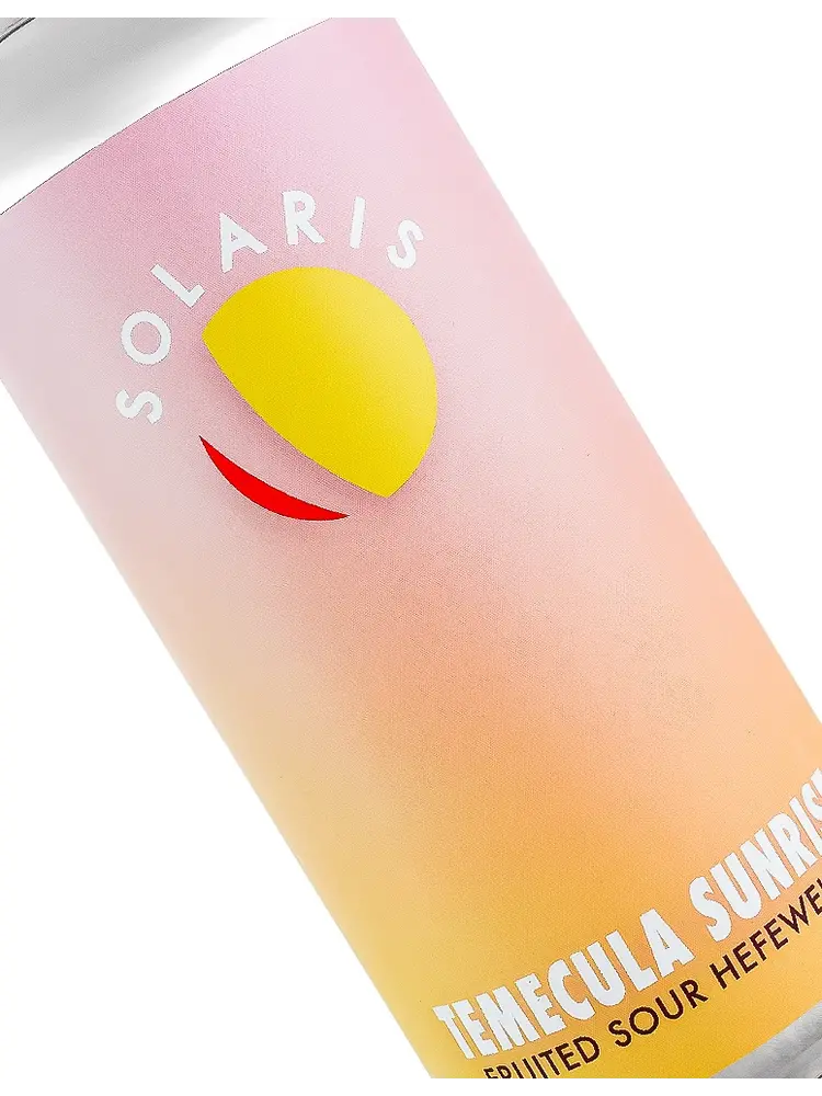 Solaris Beer "Temecula Sunrise" Fruited Sour Hefeweizen 16oz Can - Murrieta, CA