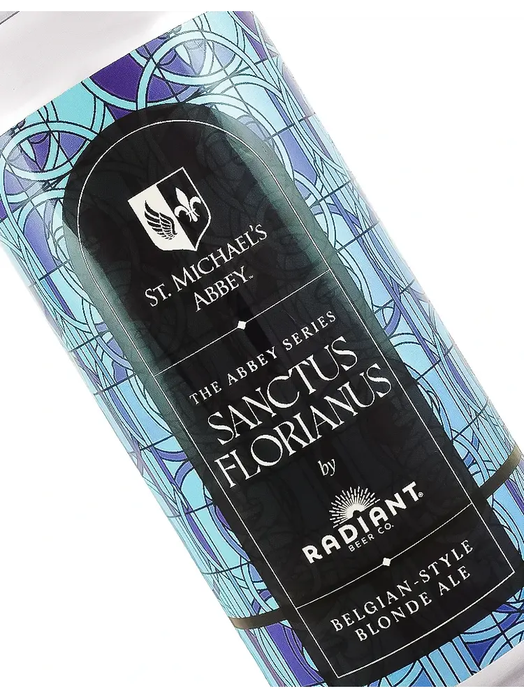 Radiant Beer The Abbey Series "Sanctus Florianus" Belgian-Style Blonde Ale 16oz Can - Anaheim, CA