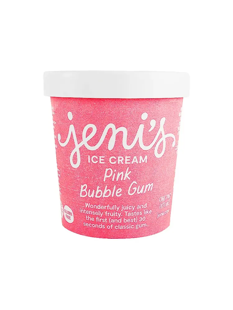 Jeni's "Pink Bubble Gum" Ice Cream Pint, Ohio