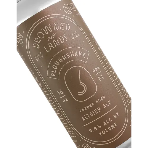 Drowned Lands Brewery "PloughShare" Foeder Aged Altbier Ale 16oz Can - Warwick, NY Drowned Lands Brewery "PloughShare" Foeder Aged Altbier Ale 16oz Can - Warwick, NY