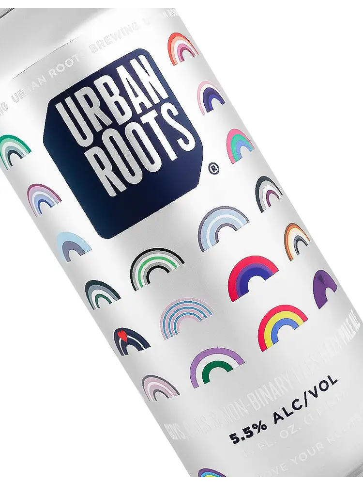 Urban Roots Brewing "Guys, Gals, Non Binary Pals" Unfiltered Pale Ale 16oz Can - Sacramento, CA