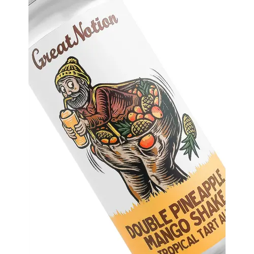 Great Notion Brewing "Double Pineapple Mango Shake" Tropical Tart Ale 16oz Can - Portland, OR Great Notion Brewing "Double Pineapple Mango Shake" Tropical Tart Ale 16oz Can - Portland, OR