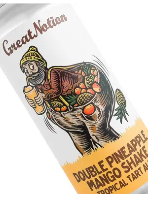 Great Notion Brewing "Double Pineapple Mango Shake" Tropical Tart Ale 16oz Can - Portland, OR