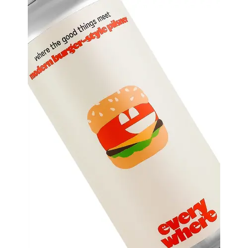 Everywhere Beer "Where The Good Things Meet" Modern Burger-Style Pilsner 16oz Can - Orange, CA Everywhere Beer "Where The Good Things Meet" Modern Burger-Style Pilsner 16oz Can - Orange, CA