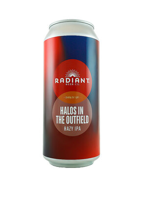 Radiant Beer "Halos In The Outfield" Hazy IPA 16oz Can - Anaheim, CA