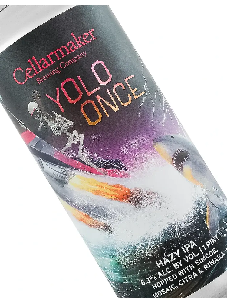 Cellarmaker Brewing "Yolo Once" Hazy IPA 16oz Can - Oakland, CA