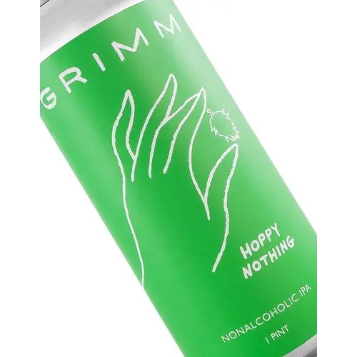 Grimm "Hoppy Nothing" Non Alcoholic IPA 16oz Can - Brooklyn, NY Grimm "Hoppy Nothing" Non Alcoholic IPA 16oz Can - Brooklyn, NY