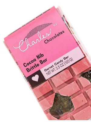 Charles Chocolates Cocoa Nib Brittle Bar 3.5oz, San Francisco, California
