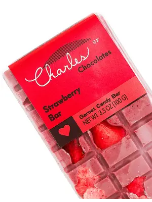 Charles Chocolates Strawberry Bar 3.5oz, San Francisco, California