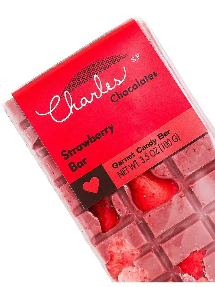 Charles Chocolates Strawberry Bar 3.5oz, San Francisco, California