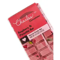 Charles Chocolates Raspberry & Pistachio Bar 3.5oz, San Francisco, California