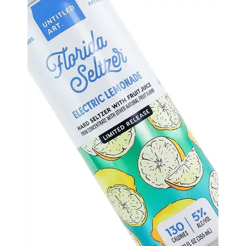 Untitled Art "Electric Lemonade" Florida Hard Seltzer 12oz Can - Waunakee, WI Untitled Art "Electric Lemonade" Florida Hard Seltzer 12oz Can - Waunakee, WI