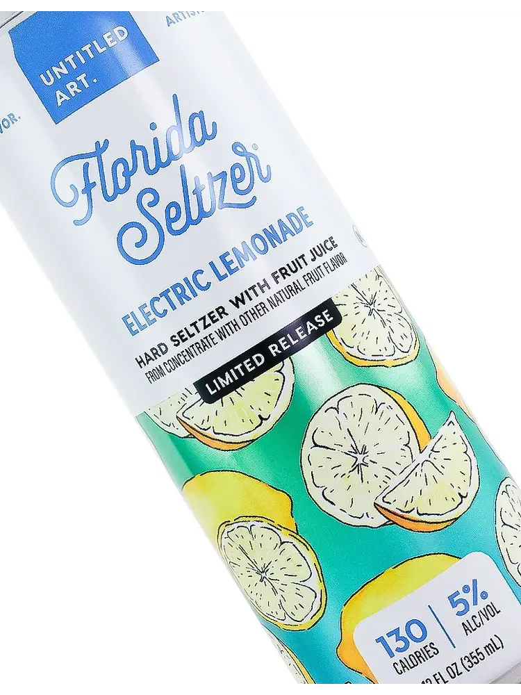 Untitled Art "Electric Lemonade" Florida Hard Seltzer 12oz Can - Waunakee, WI