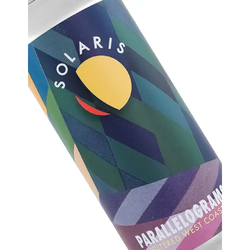 Solaris Beer "Parallelograms" Unfiltered West Coast IPA 16oz Can - Murrieta, CA Solaris Beer "Parallelograms" Unfiltered West Coast IPA 16oz Can - Murrieta, CA