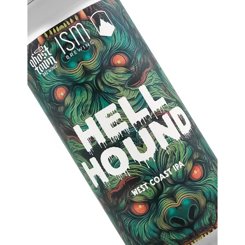 Ghost Town Brewing "Hell Hound" West Coast IPA 16oz Can - Oakland, CA Ghost Town Brewing "Hell Hound" West Coast IPA 16oz Can - Oakland, CA