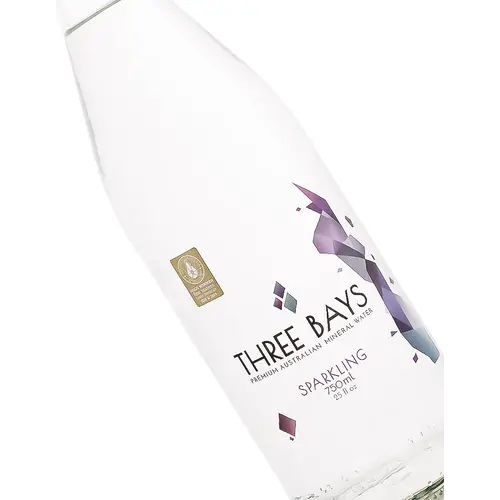 Three Bays Sparkling Mineral Water 750ml Bottle, Australia Three Bays Sparkling Mineral Water 750ml Bottle, Australia