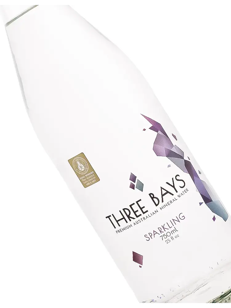 Three Bays Sparkling Mineral Water 750ml Bottle, Australia