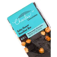 Charles Chocolates Salty-Sweet Hazelnut Bar 65% Bittersweet 3.7oz, San Francisco, California