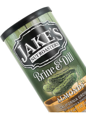 Jake's Nut Roasters "Brine & Dill" Dry Roasted & Seasoned Almonds 7oz Can, Newman, California