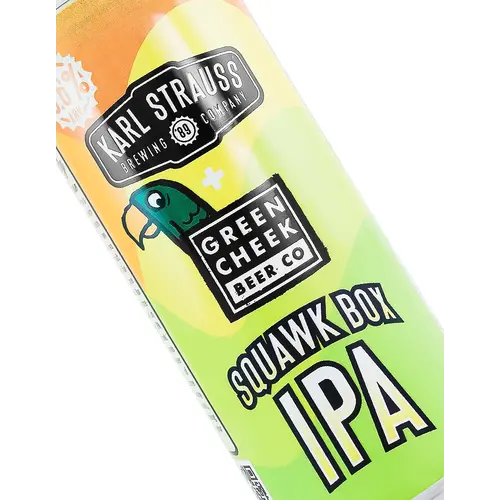 Karl Strauss Brewing/Green Cheek Beer "Squawk Box" IPA 16oz Can - San Diego, CA Karl Strauss Brewing/Green Cheek Beer "Squawk Box" IPA 16oz Can - San Diego, CA