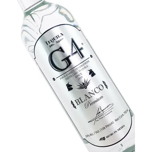 G4 Blanco 108 Proof Tequila G4 Blanco 108 Proof Tequila