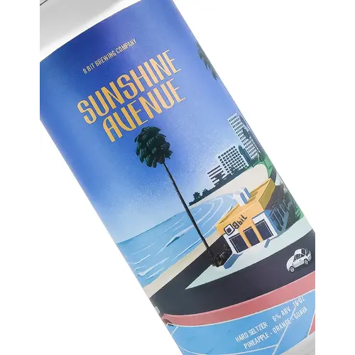 8 Bit Brewing "Sunshine Avenue" Hard Seltzer 16oz Can - Murrieta, CA 8 Bit Brewing "Sunshine Avenue" Hard Seltzer 16oz Can - Murrieta, CA