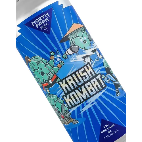 North Park Beer "Krush Kombat" DDH West Coast IPA 16oz Can - San Diego, CA North Park Beer "Krush Kombat" DDH West Coast IPA 16oz Can - San Diego, CA