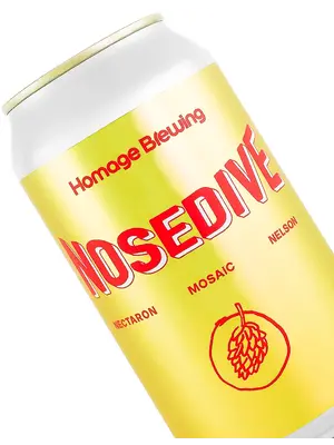 Homage Brewing "Nosedive" Hazy IPA 12oz Can - Los Angeles, CA