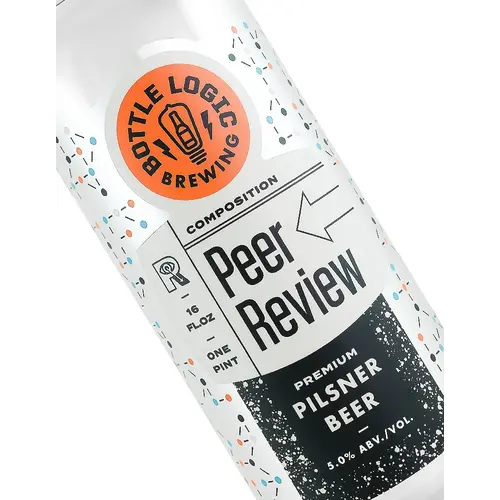 Bottle Logic Brewing "Peer Review" Premium Pilsner 16oz Can - Anaheim, CA Bottle Logic Brewing "Peer Review" Premium Pilsner 16oz Can - Anaheim, CA