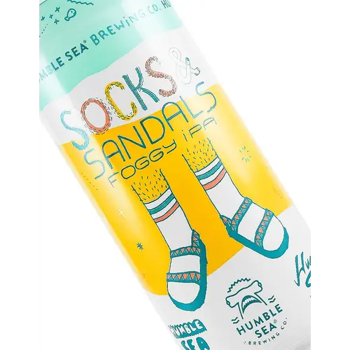 Humble Sea Brewing "Socks & Sandals" DDH Foggy IPA 16oz Can-Santa Cruz, CA Humble Sea Brewing "Socks & Sandals" DDH Foggy IPA 16oz Can-Santa Cruz, CA