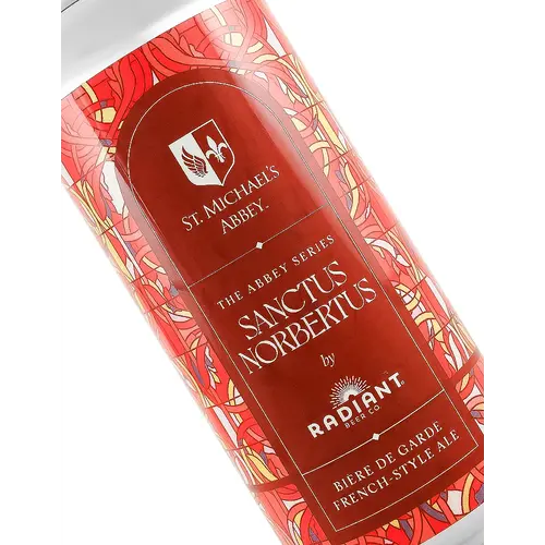 Radiant Beer "Sanctus Norbertus" Biere De Garde French Style Ale 16oz Can - Anaheim, CA Radiant Beer "Sanctus Norbertus" Biere De Garde French Style Ale 16oz Can - Anaheim, CA
