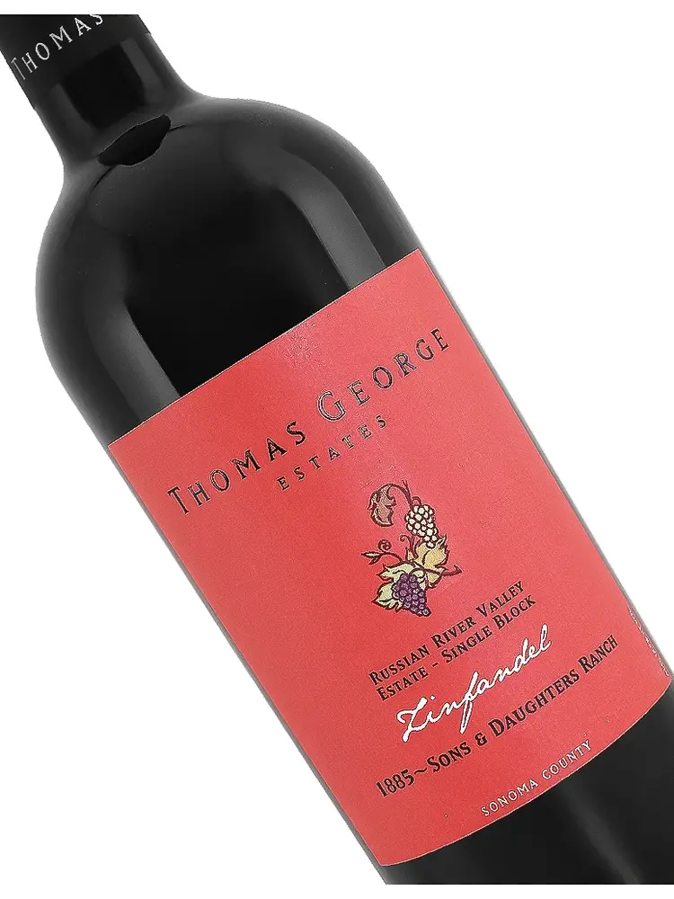 Thomas George Estates 2018 Zinfandel, Sons & Daughters Ranch, Russian River Valley