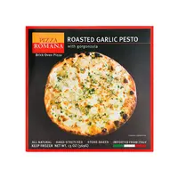 Pizza Romana Roasted Garlic Pesto Brick Oven Pizza, Marche, Italy