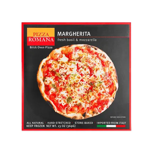 Pizza Romana Margherita Brick Oven Pizza, Marche, Italy Pizza Romana Margherita Brick Oven Pizza, Marche, Italy