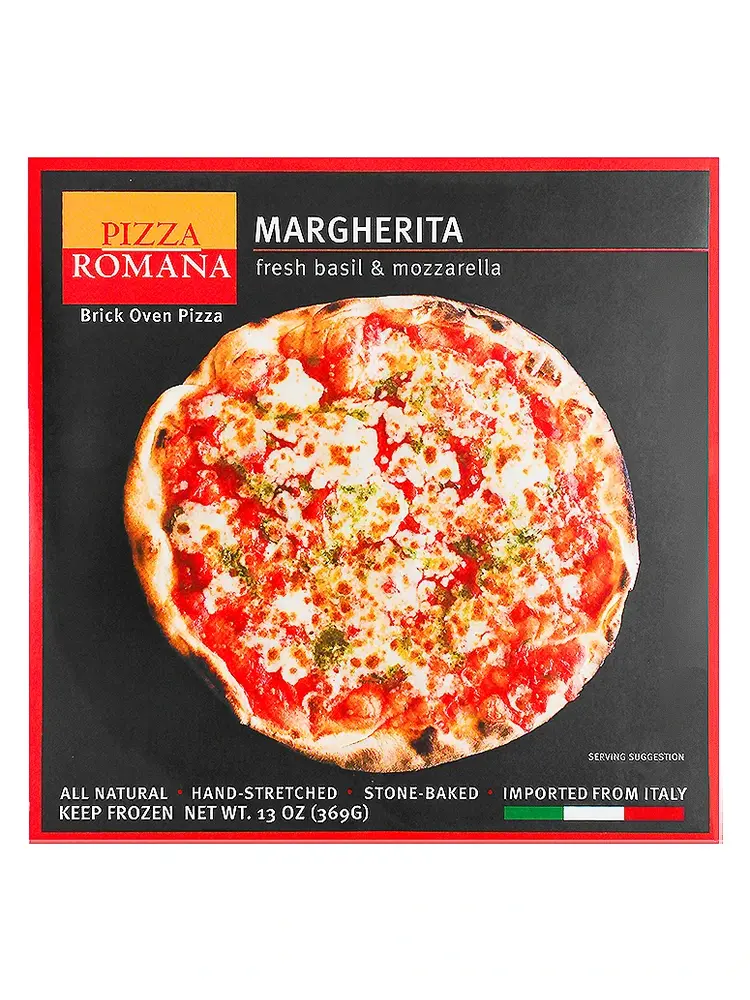 Pizza Romana Margherita Brick Oven Pizza, Marche, Italy